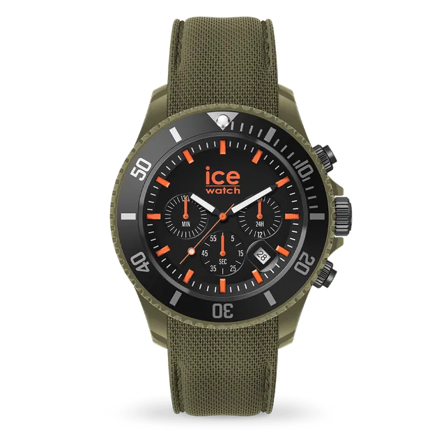 ice-watch-ice-chrono-khaki-orange-montre-chrono-mixte-biopoly image 1