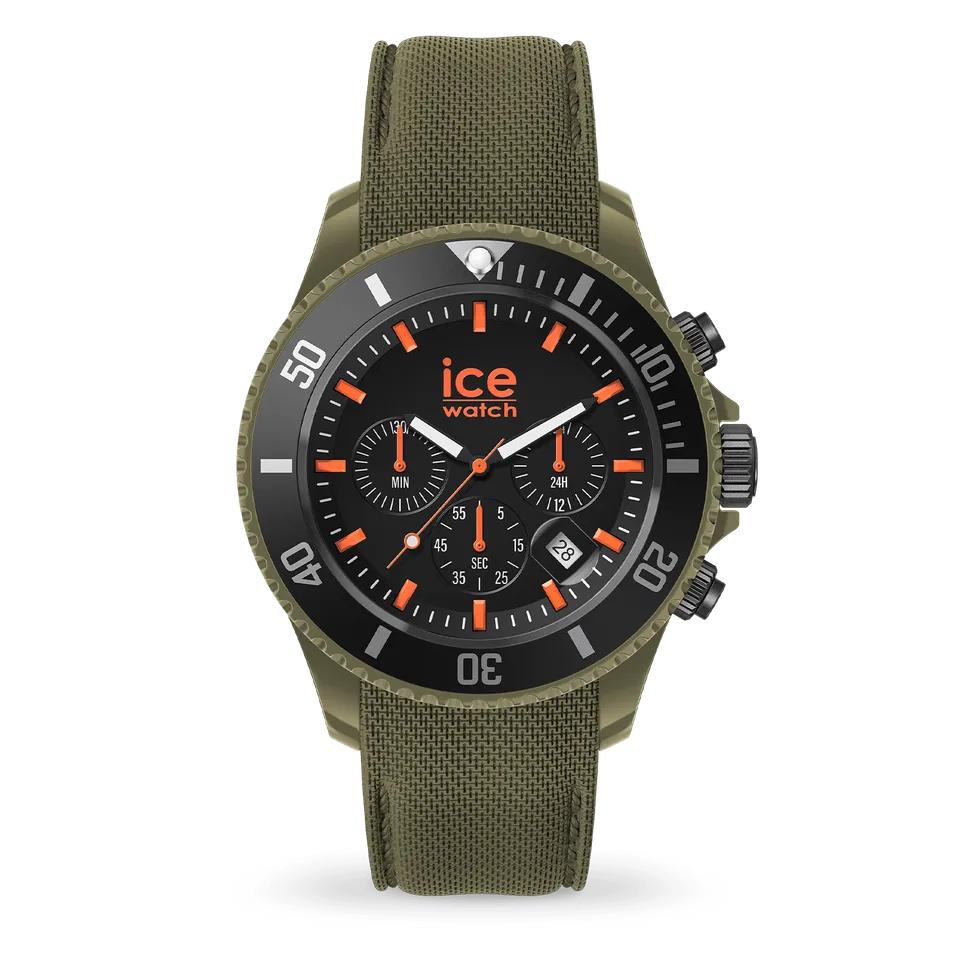 ice-watch-ice-chrono-khaki-orange-montre-chrono-mixte-biopoly image 1