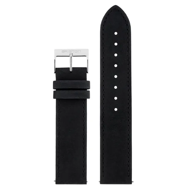 briston-bracelet-cuir-vintage-20-mm-noir-mat image 1