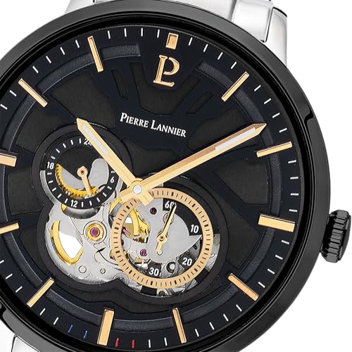 pierre-lannier-trio-automatique-montre-acier-inoxydable-42-mm-tanche-5-atm image 8