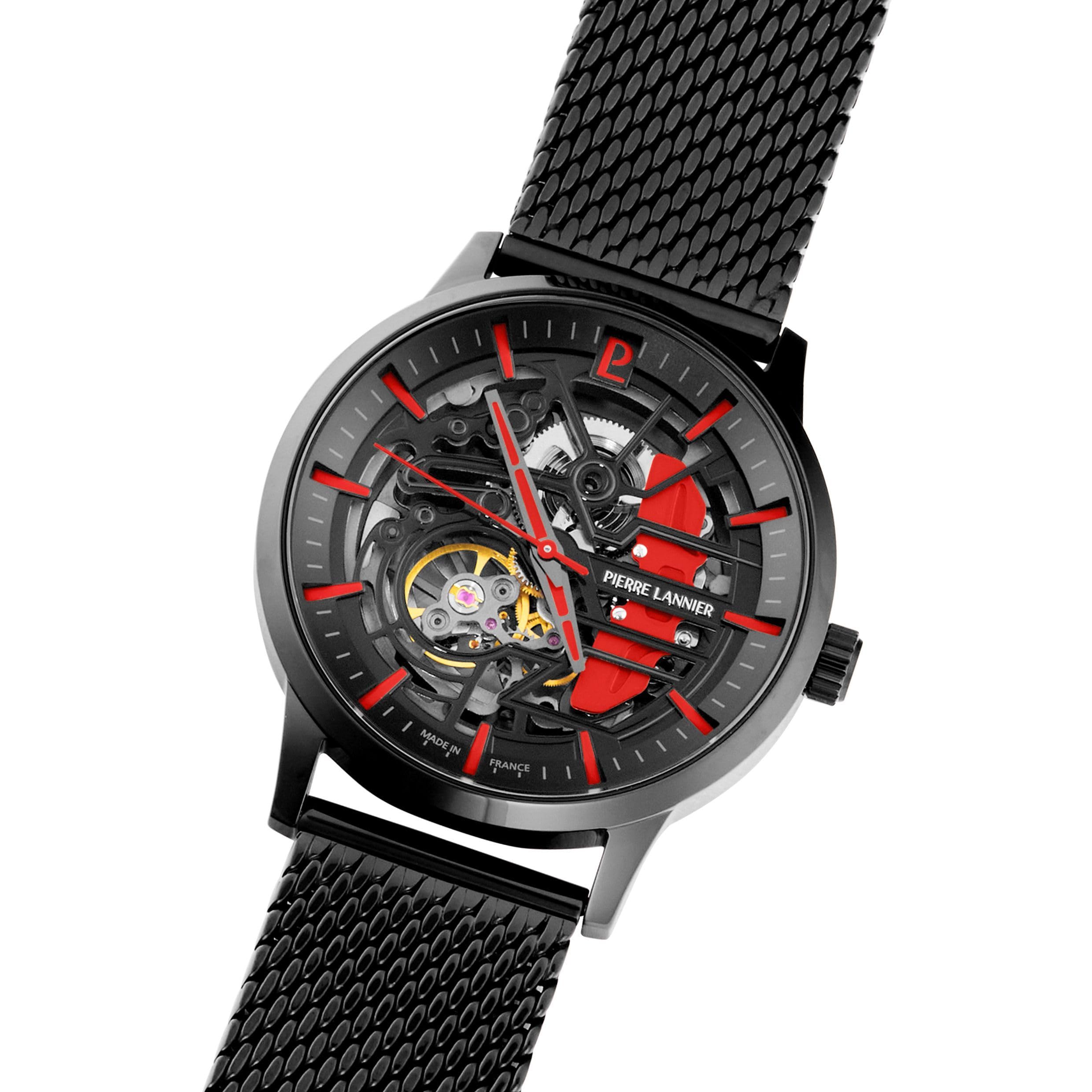 pierre-lannier-paddock-montre-automatique-acier-inoxydable-43-mm-5-atm image 3