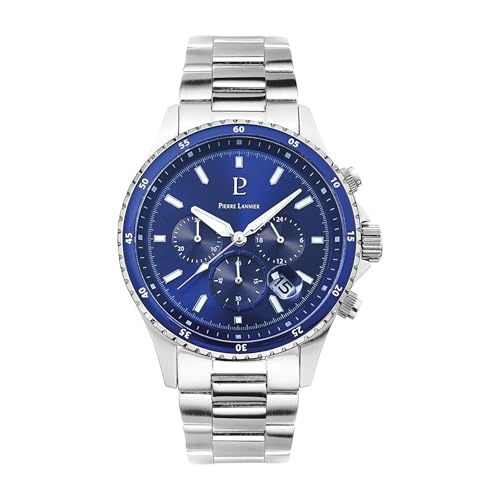 pierre-lannier-cronos-chronographe-bleu-43-5-mm-acier-10-atm-montre-quartz image 6