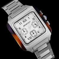 briston-streamliner-kennedy-chronographe-38-5-mm-acier-blanc image 2