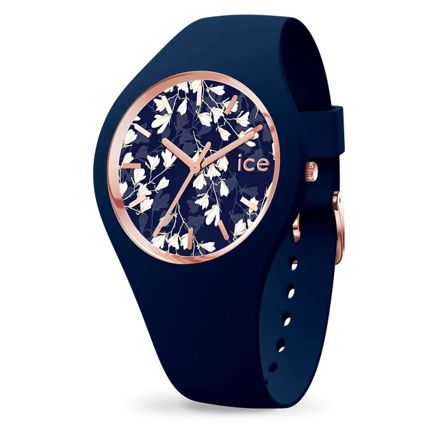 ice-watch-ice-flower-blue-lily-montre-femme-bleu-fleurs image 1