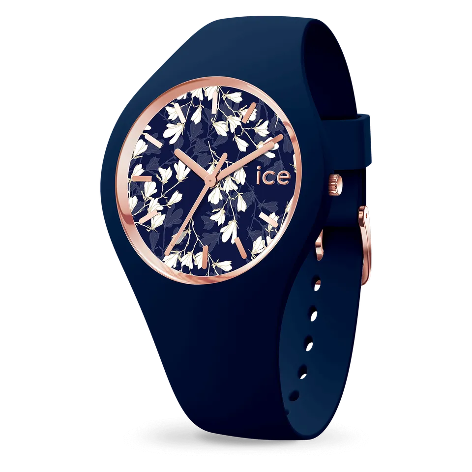 ice-watch-ice-flower-blue-lily-montre-femme-bleu-fleurs image 1