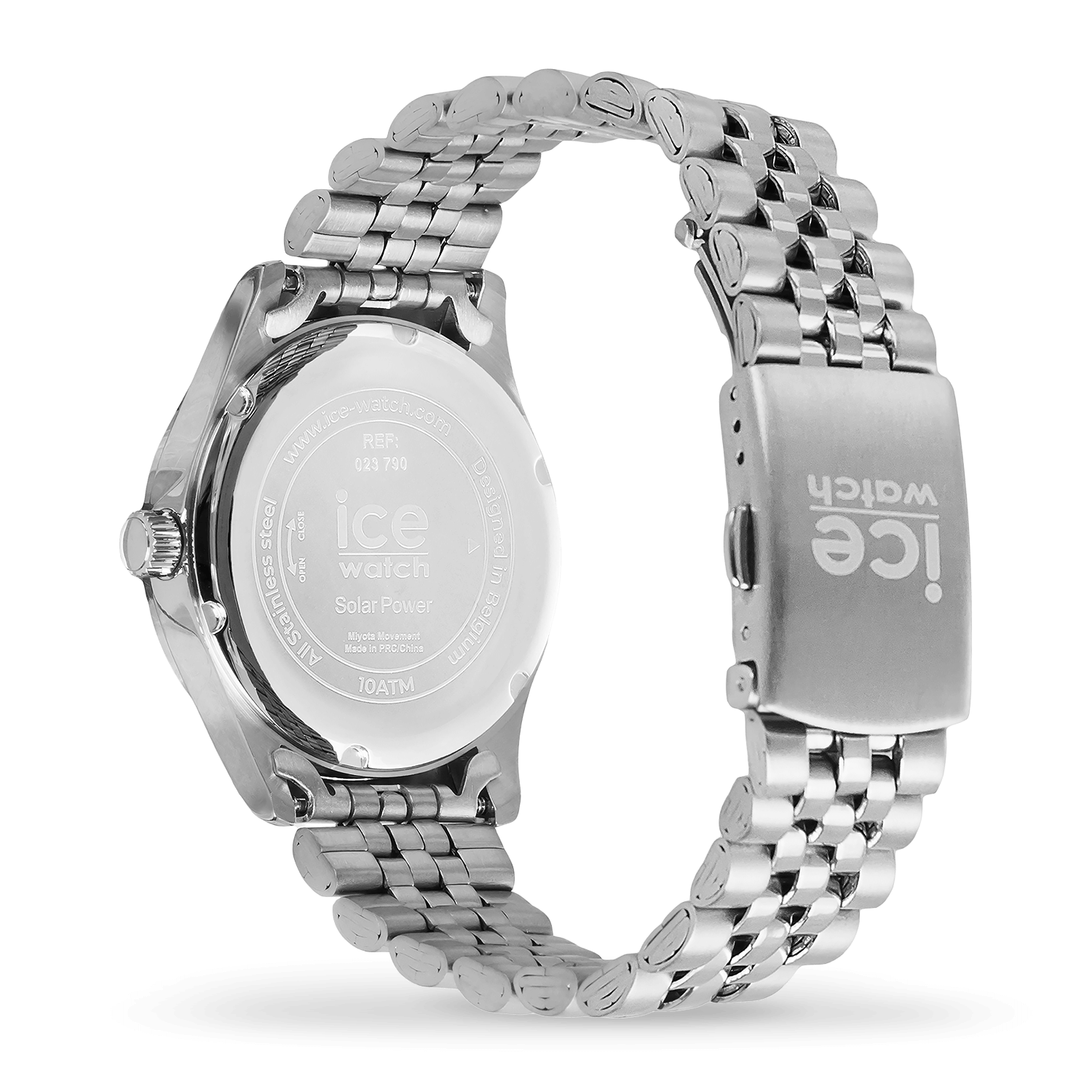 ice-watch-ice-steel-solar-montre-femme-silver-light-pink-solaire image 4