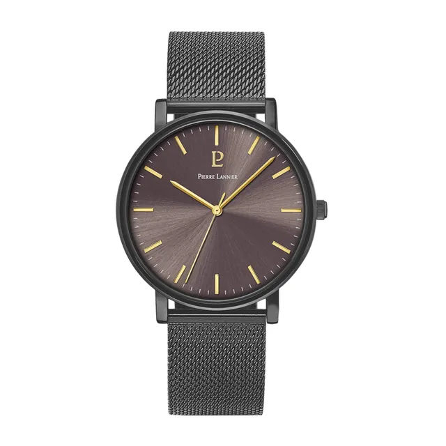 pierre-lannier-essential-montre-acier-inoxydable-40-5-mm-5-atm image 1