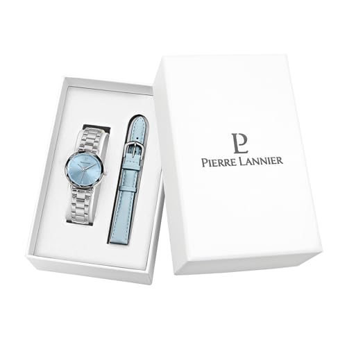 pierre-lannier-multiples-montre-quartz-30-mm-acier-inoxydable-cuir-5-atm image 8