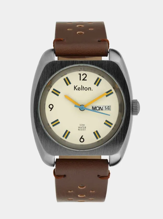 kelton-rc-22-white-montre-rallye-jour-date-blanc-vintage image 1