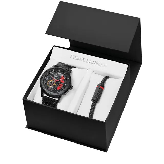 pierre-lannier-paddock-montre-automatique-homme-43-mm-acier-inoxydable-5-atm image 1