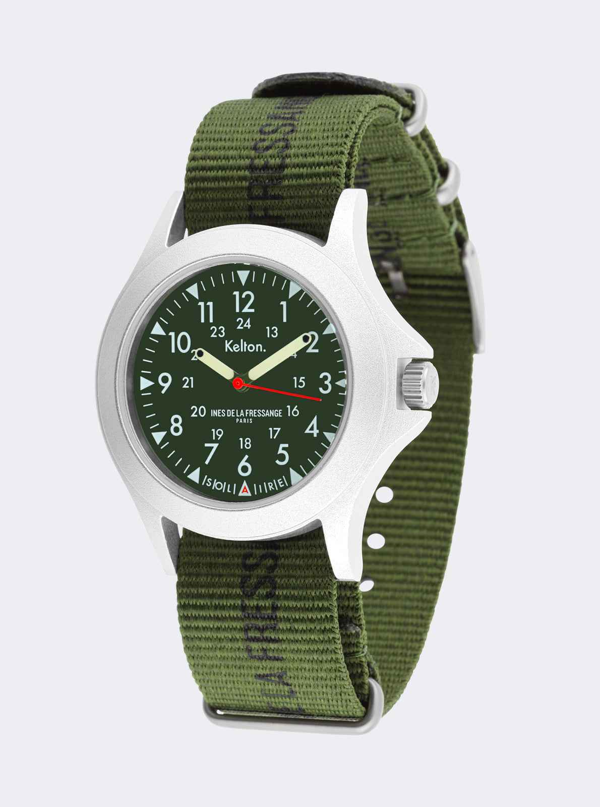 kelton-x-in-s-de-la-fressange-solaire-field-kaki-montre-solaire image 2