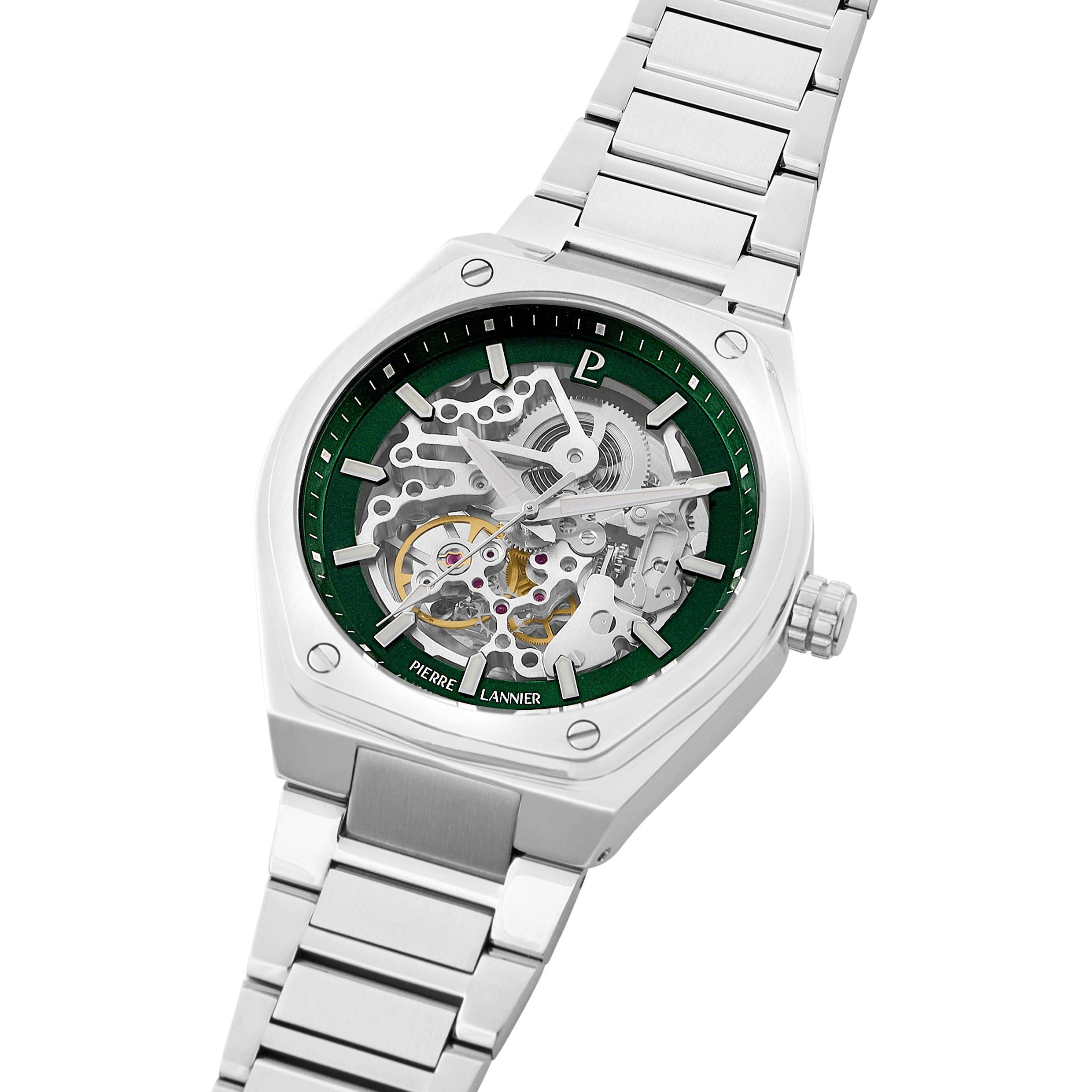 pierre-lannier-automatic-montre-automatique-homme-42-5-mm-acier-5-atm image 2