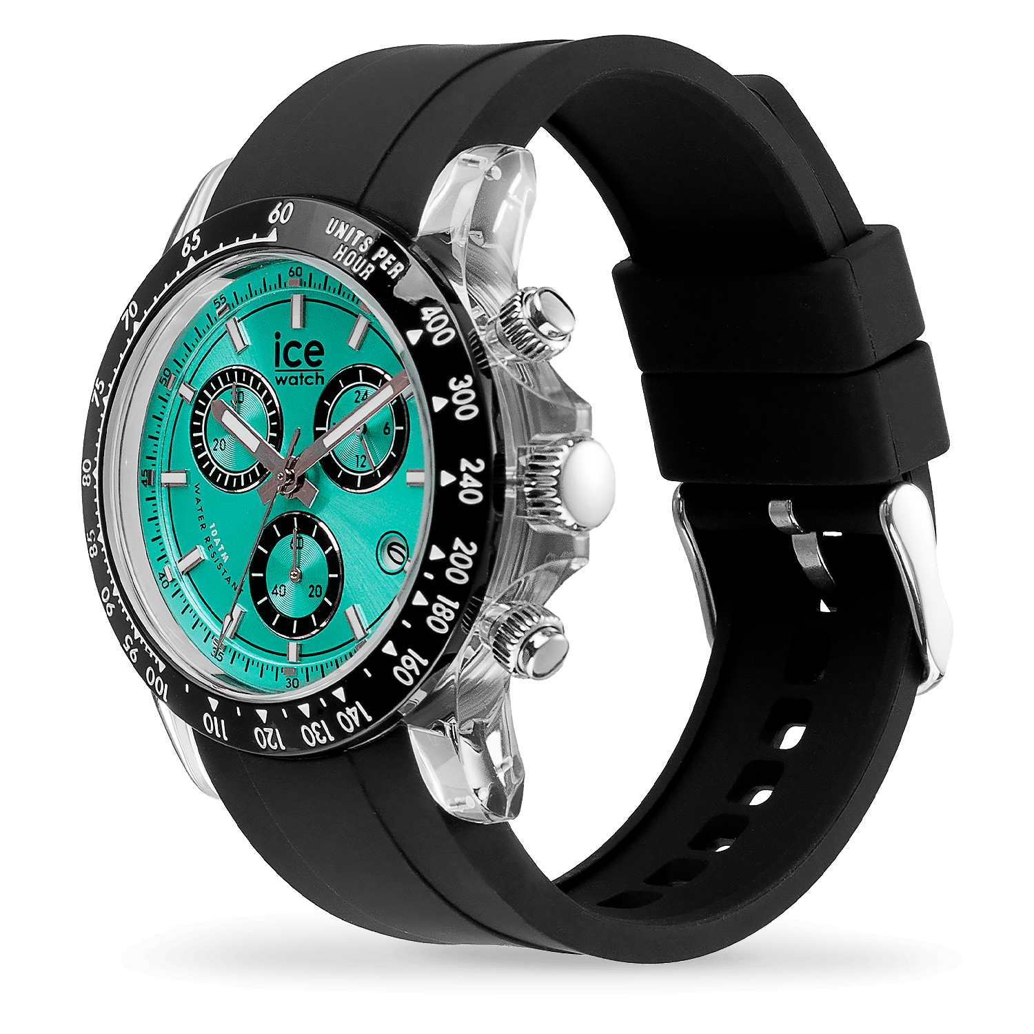 ice-watch-bewatch-chrono-clear-montre-chronographe-homme-noir-turquoise image 2