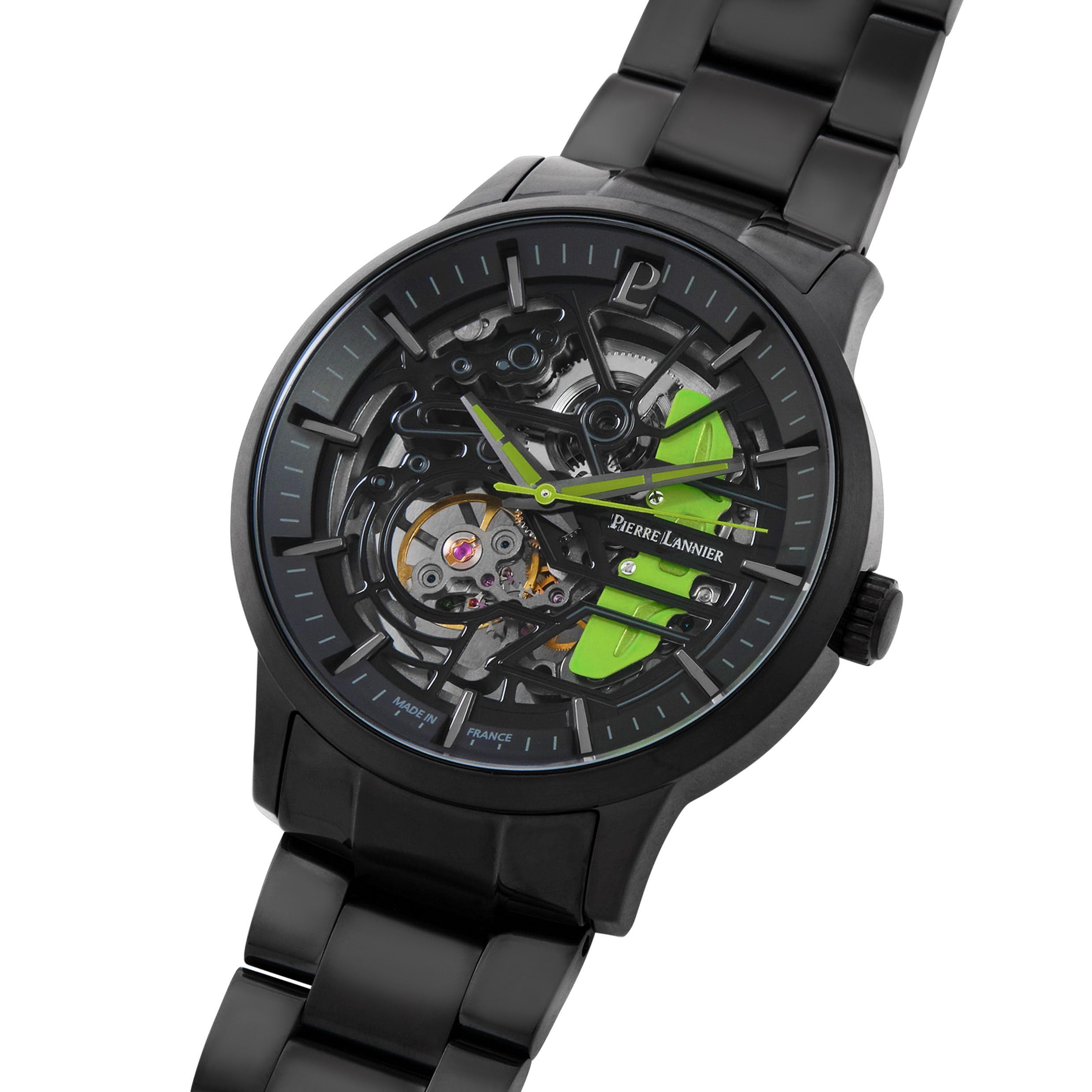 pierre-lannier-paddock-montre-automatique-43-mm-acier-inoxydable-5-atm-3 image 3
