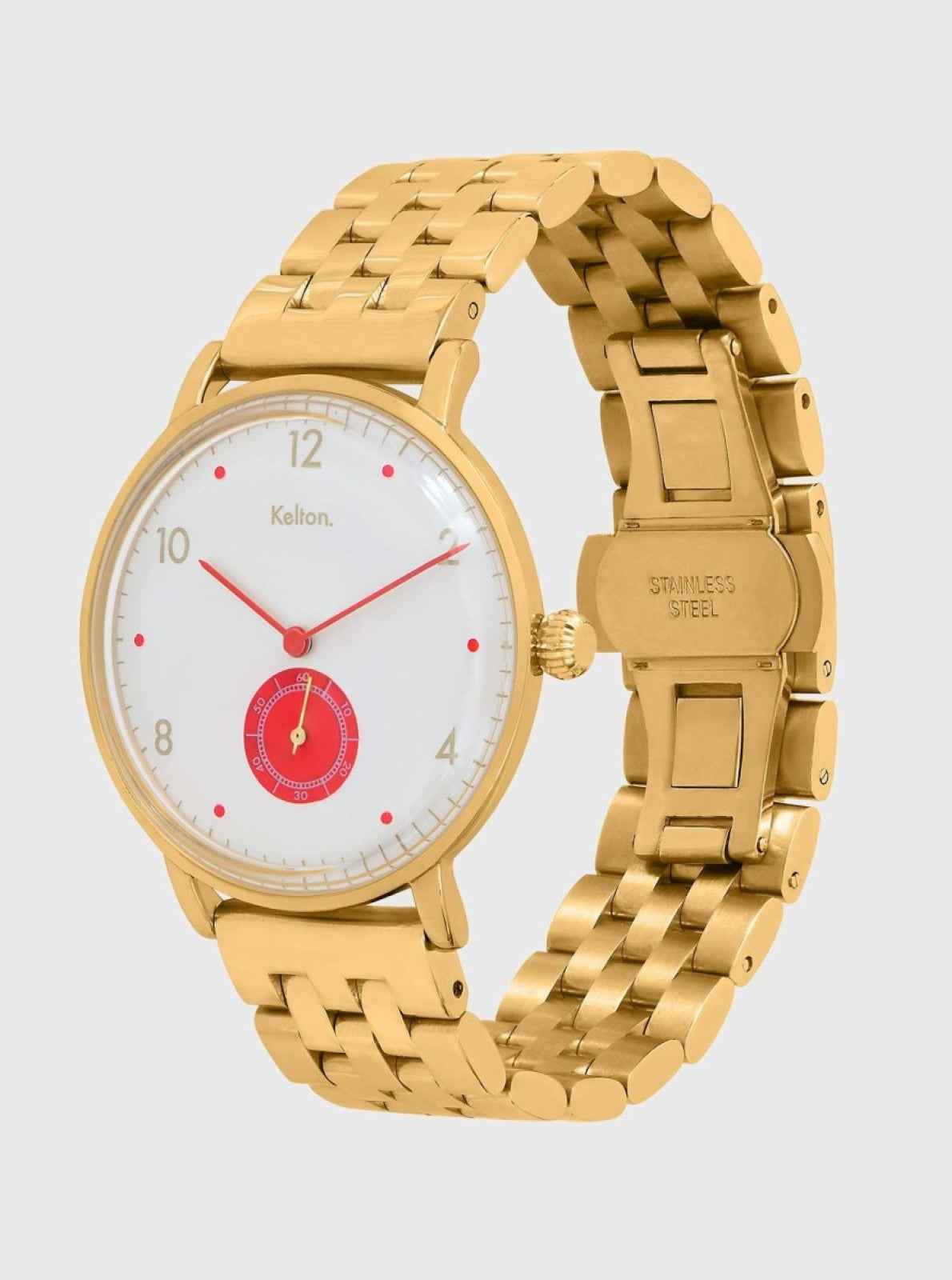 kelton-villa-gold-rouge-montre-cadran-rouge-bo-tier-dor image 3