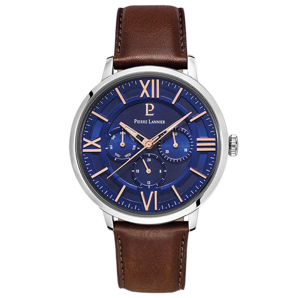 pierre-lannier-essential-253c164-montre-homme-quartz-cuir image 1
