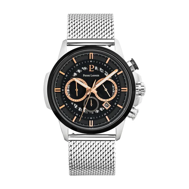 pierre-lannier-sentinelle-chronographe-44-mm-acier-inoxydable-5-atm image 1