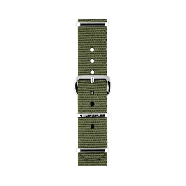 briston-bracelet-type-nato-18-mm-vert-militaire image 1