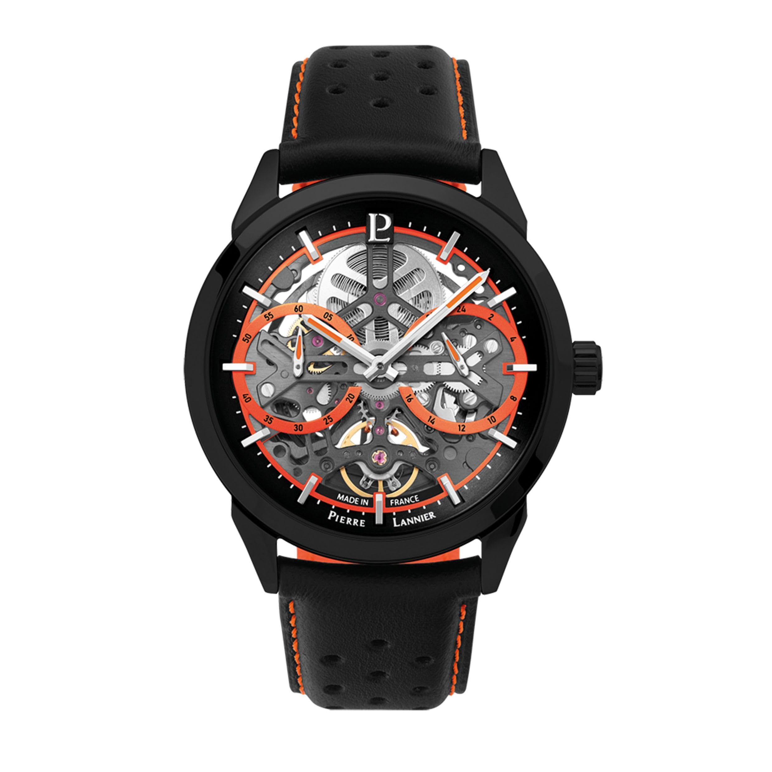 pierre-lannier-monarck-montre-automatique-homme-43-mm-acier-inoxydable-5-atm image 1