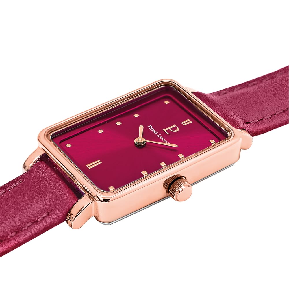pierre-lannier-essential-050k955-montre-femme-quartz-avec-bracelet-cuir image 2