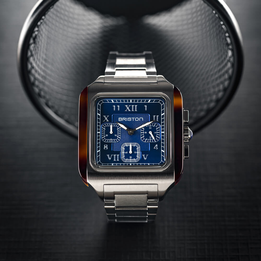 briston-streamliner-kennedy-chrono-quartz-38-5-mm-bleu-acier image 3