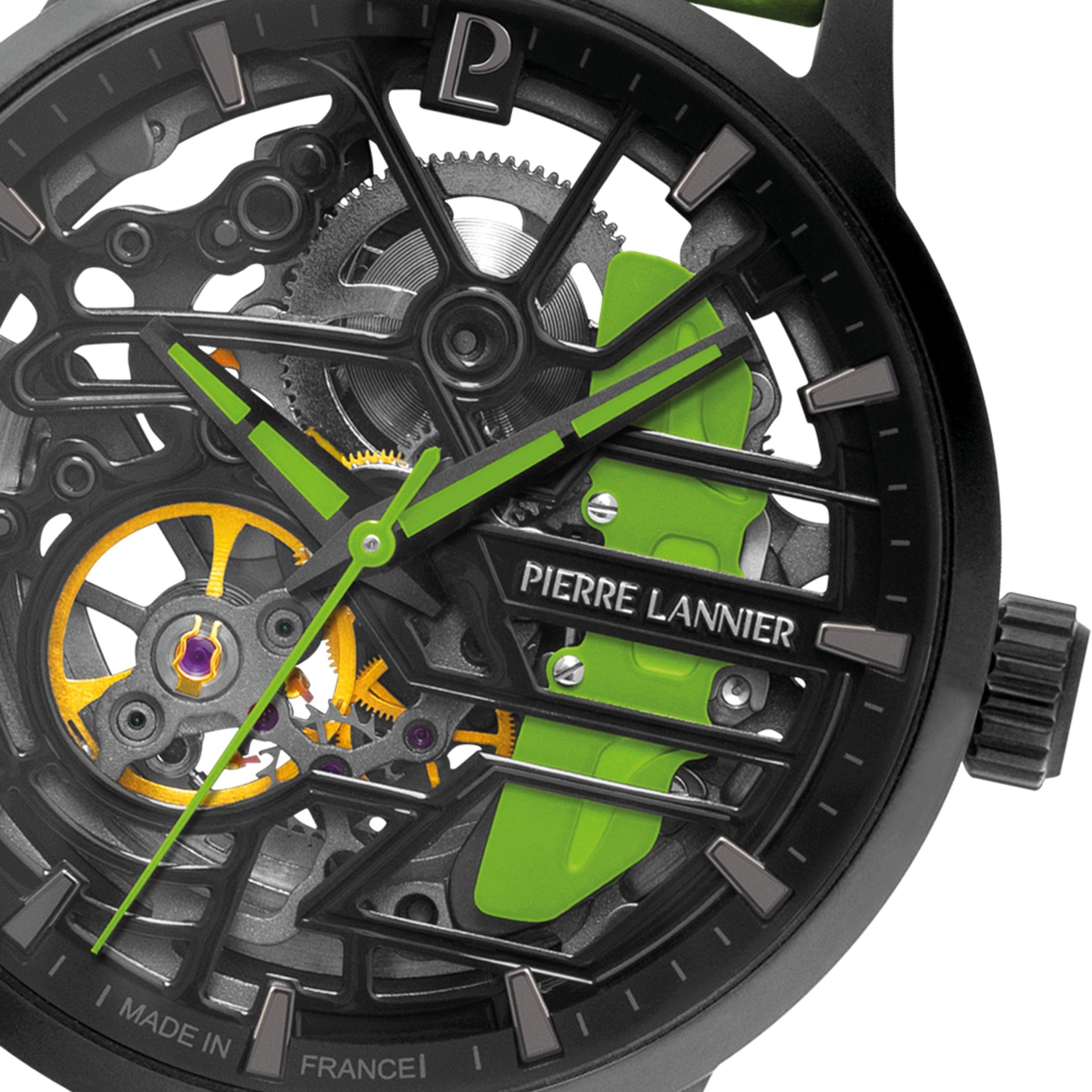 pierre-lannier-montre-automatique-paddock-39-mm-acier-inoxydable-5-atm image 5
