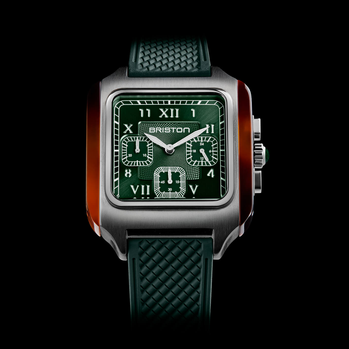 briston-streamliner-kennedy-chrono-montre-quartz-38-5-mm-vert image 4