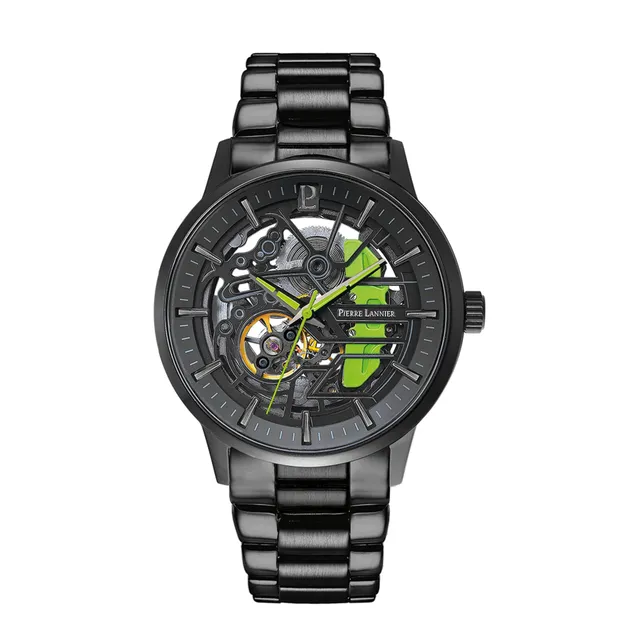 pierre-lannier-paddock-montre-automatique-43-mm-acier-inoxydable-5-atm-3 image 1