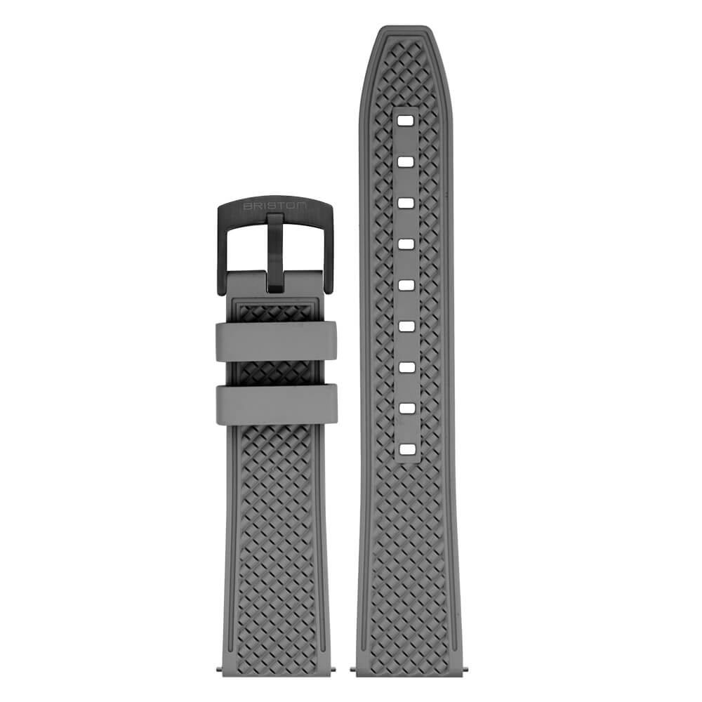 briston-bracelet-rubber-fkm-montre-20-mm-gris-mat image 2
