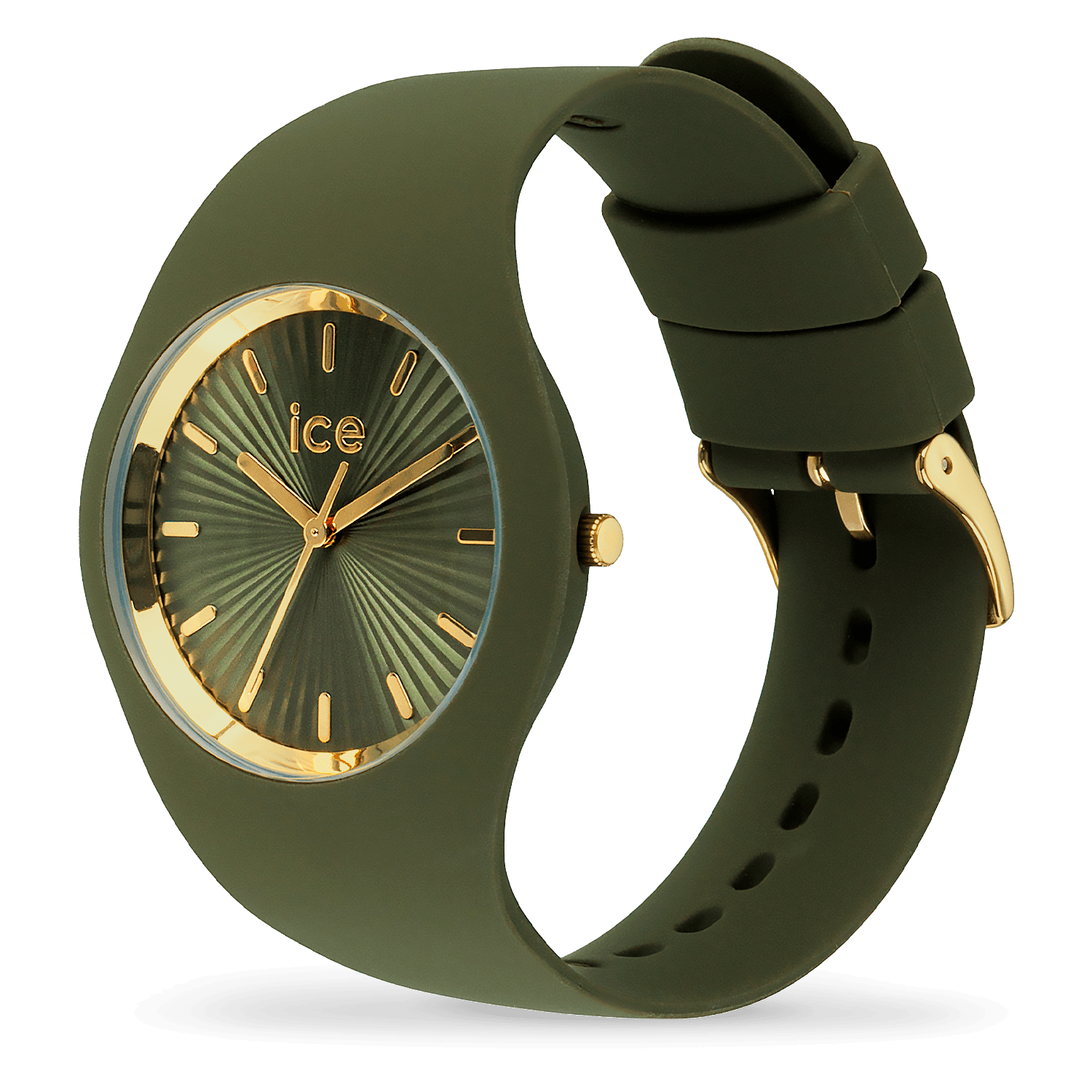 ice-watch-ice-champagne-montre-femme-olive-green-dor image 2