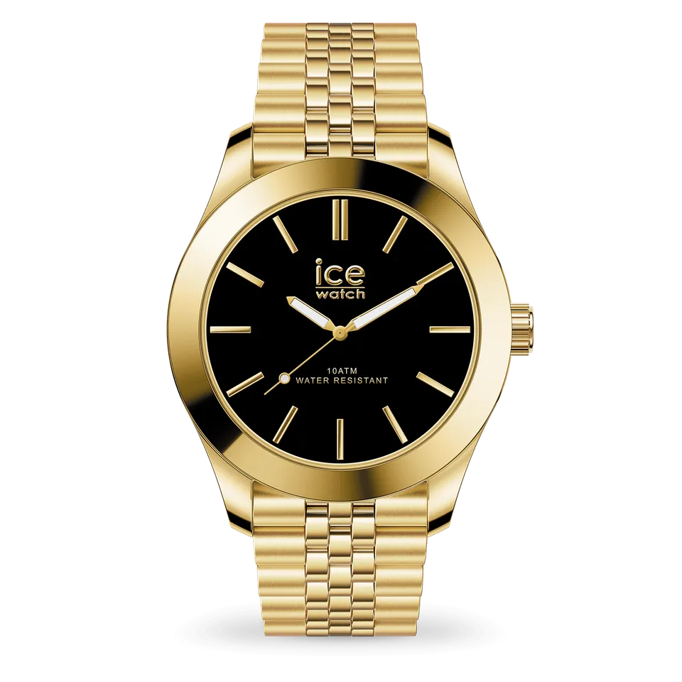 ice-watch-ice-steel-gold-black-montre-femme-cadran-noir-bracelet-jubil-m-tal image 1
