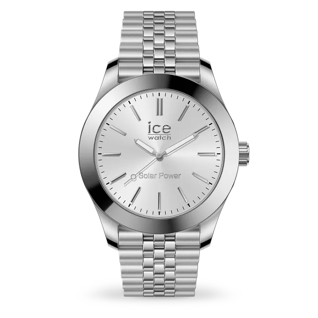 ice-watch-ice-steel-solar-montre-solaire-full-silver-maille-argent-e image 1