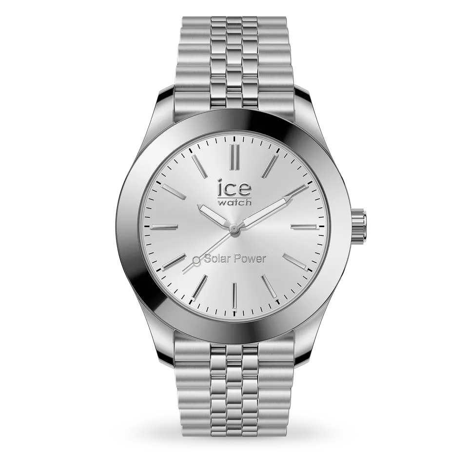 ice-watch-ice-steel-solar-montre-solaire-full-silver-maille-argent-e image 1