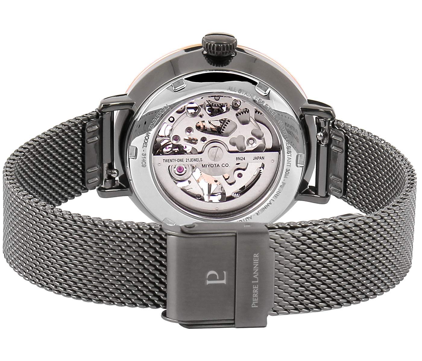 pierre-lannier-automatic-montre-automatique-acier-35-mm image 4