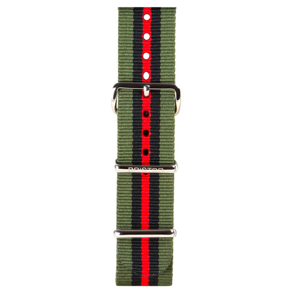 briston-bracelet-type-nato-20-mm-vert-noir-rouge image 1