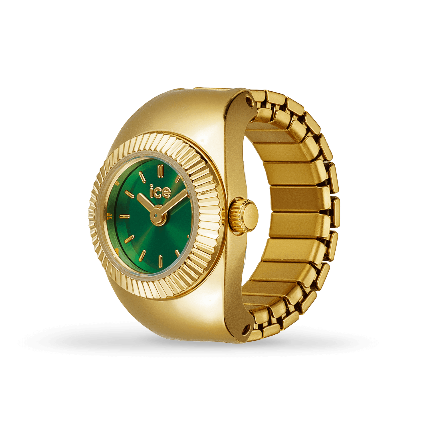 ice-watch-ice-glam-chouchou-montre-bague-dor-e-cadran-vert image 2