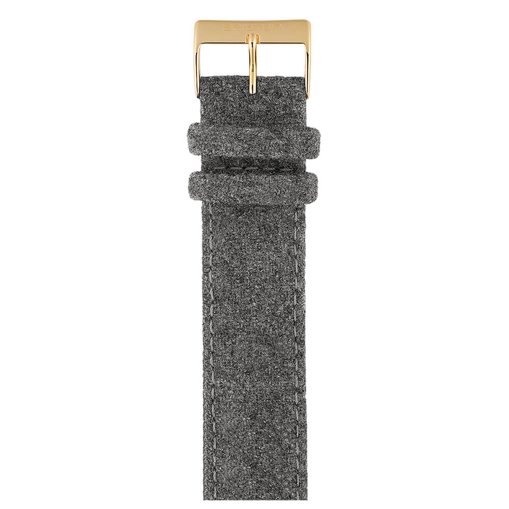 briston-bracelet-flanelle-gris-20-mm-cuir-et-flanelle image 2