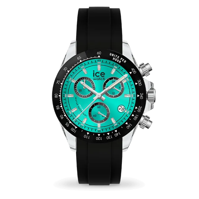 ice-watch-bewatch-chrono-clear-montre-chronographe-homme-noir-turquoise image 1