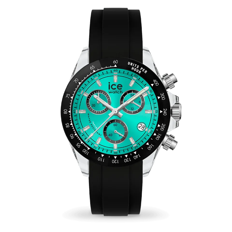 ice-watch-bewatch-chrono-clear-montre-chronographe-homme-noir-turquoise image 1