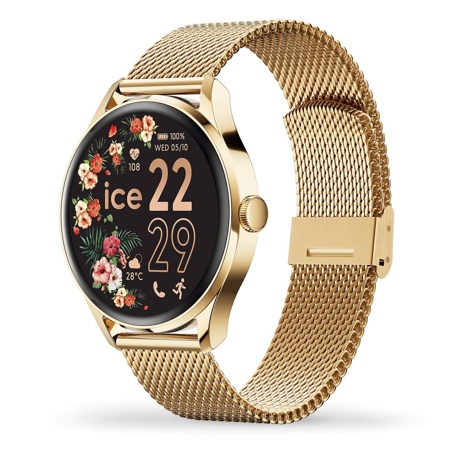 ice-watch-ice-smart-2-0-ronde-1-20-montre-connect-e-gold-milanese-cran-amoled image 2