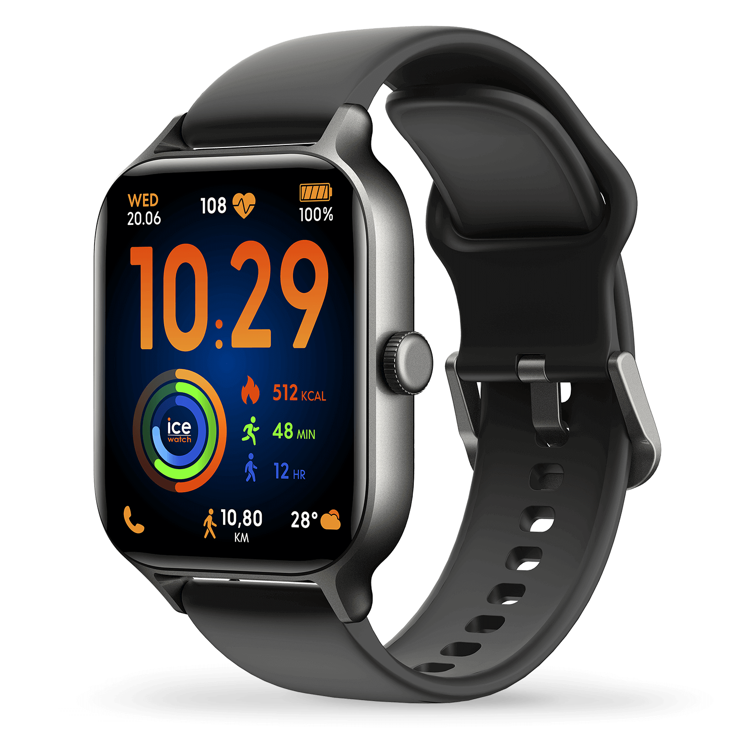 ice-watch-ice-fit-rt-3-0-40mm-montre-connect-e-sport-gps-amoled-noire image 2