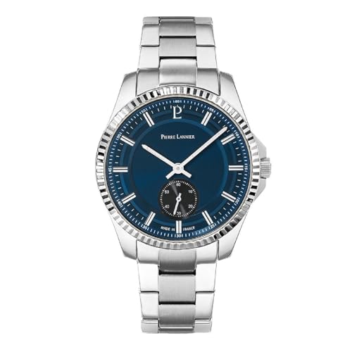 pierre-lannier-montre-metropolitain-seconde-excentr-e-acier-bicolore image 3
