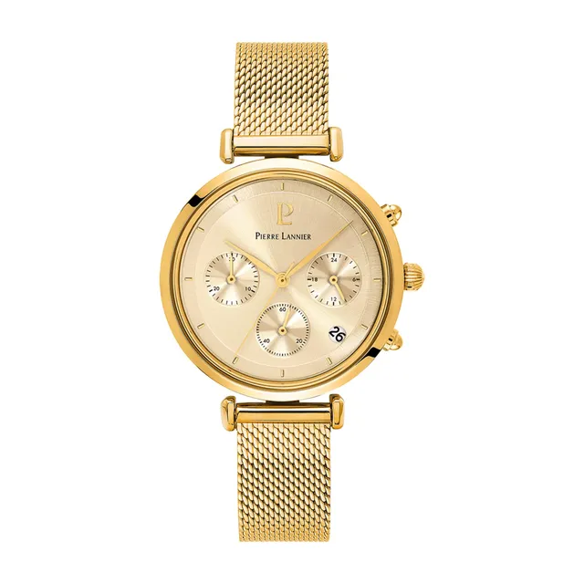 pierre-lannier-lutecia-chronographe-quartz-35-mm-acier-3-atm image 1