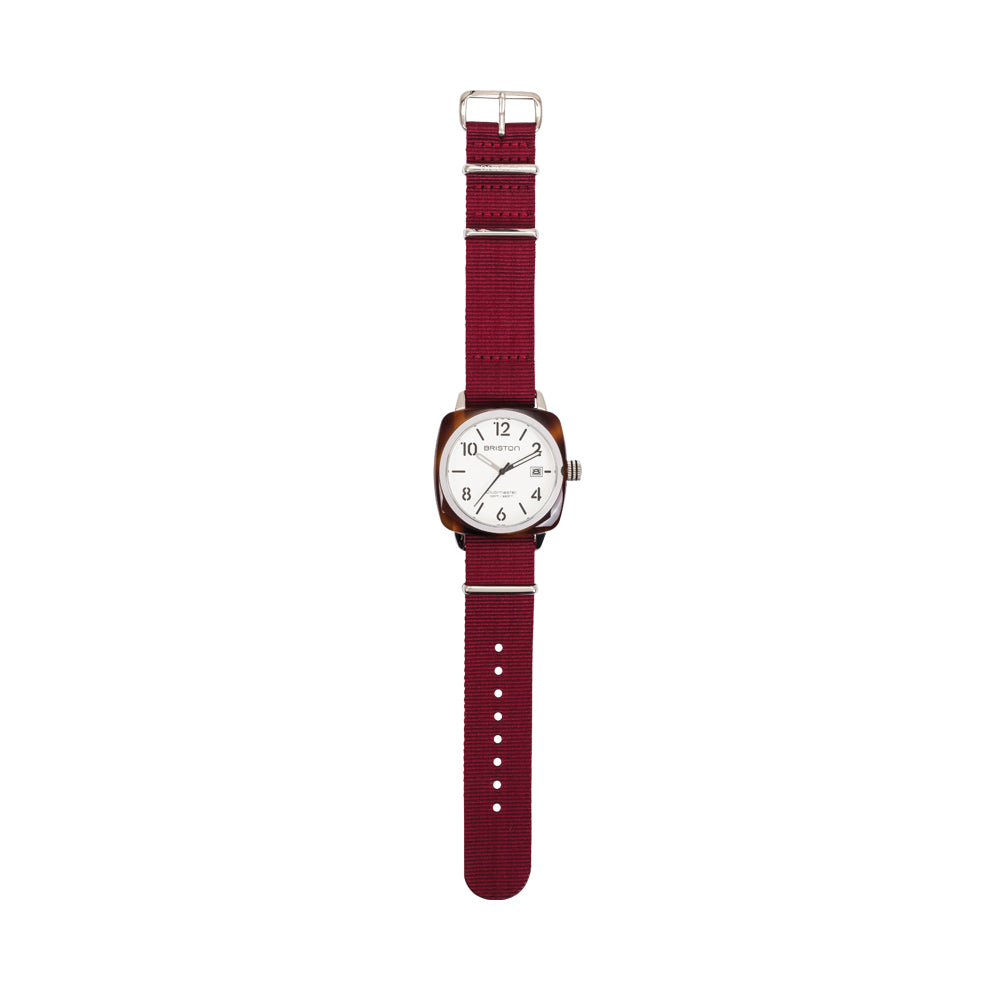 briston-bracelet-nato-nylon-20-mm-bordeaux-interchangeable image 6