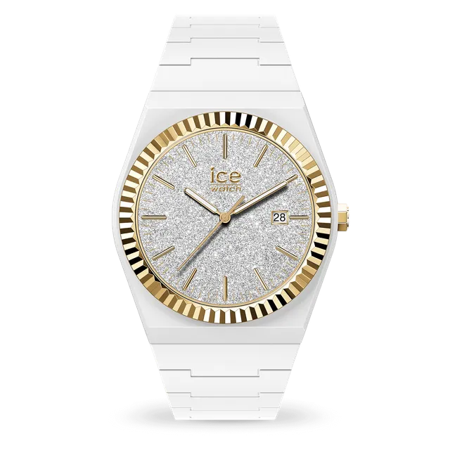 ice-watch-ice-power-white-glitter-gold-montre-femme-dateur image 1