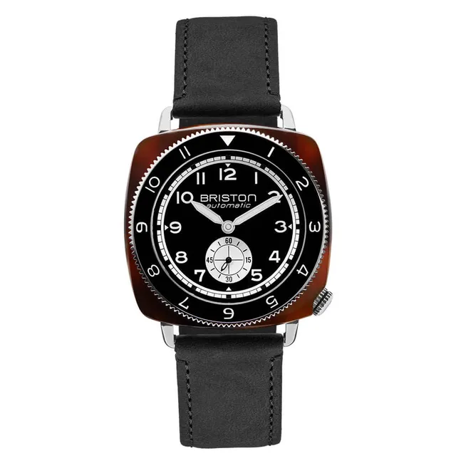briston-clubmaster-legend-petite-seconde-automatique-39-mm-noir-cuir image 1