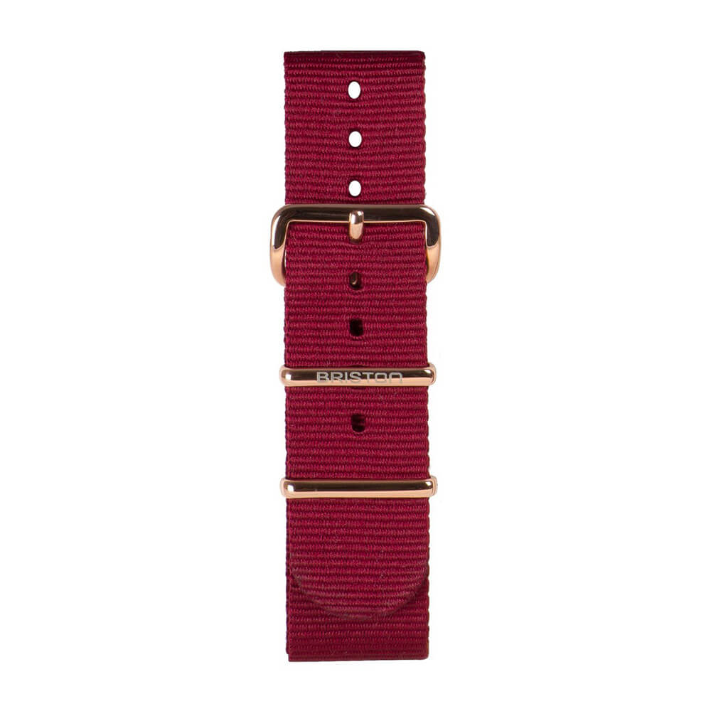briston-bracelet-nato-nylon-20-mm-bordeaux-interchangeable image 3