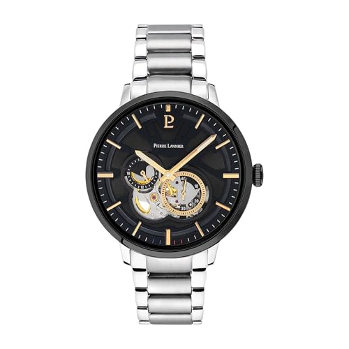 pierre-lannier-trio-automatique-montre-acier-inoxydable-42-mm-tanche-5-atm image 6