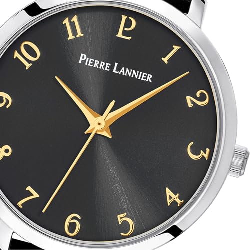 pierre-lannier-chouquette-montre-femme-30-mm-cadran-noir-acier-et-cuir image 8