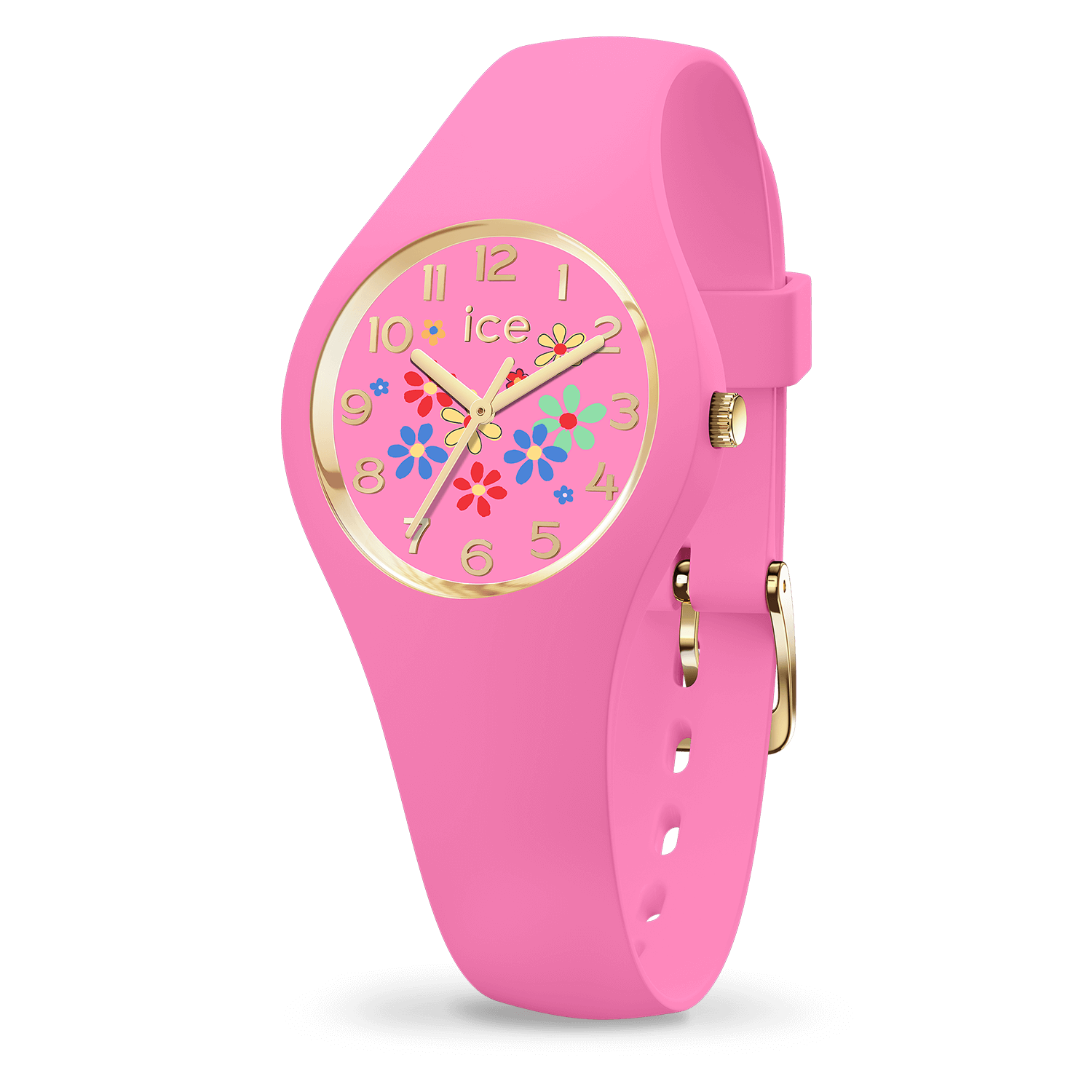 ice-watch-ice-flower-pinky-bloom-montre-femme-rose-florale image 1